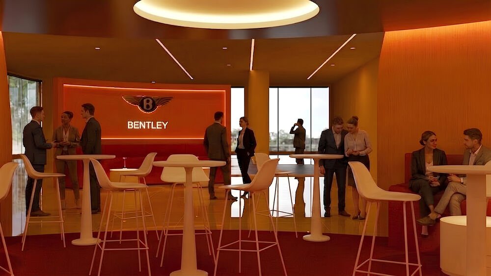 Bentley showroom interior design project by Morph by Umair, Dubai