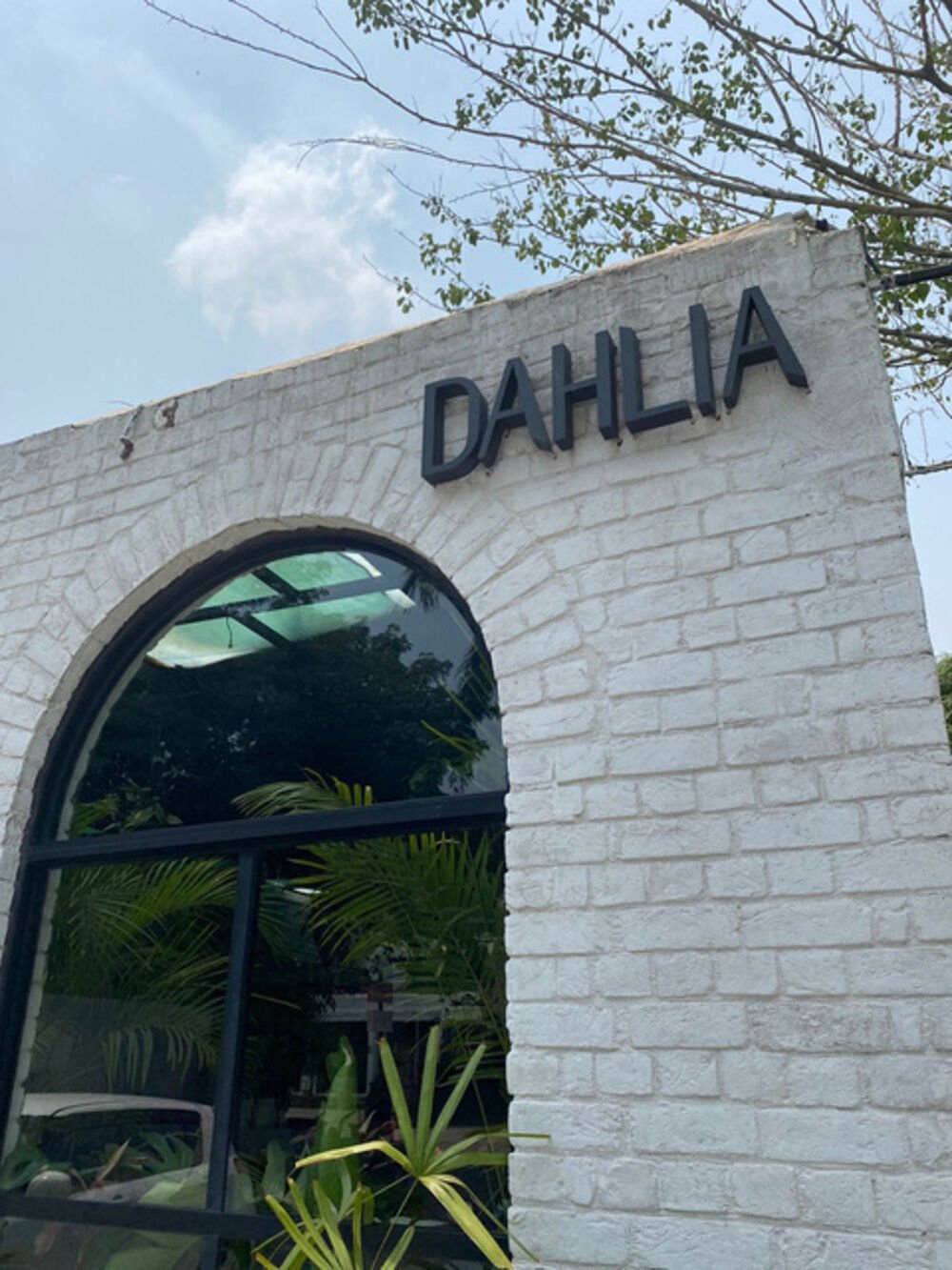 Dahlia cafe exterior architecture and facade design, Lahore