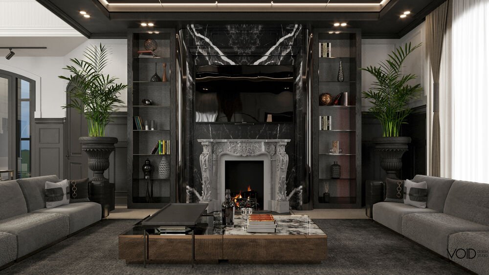 Luxury living room interior design by Morph by Umair, Lahore